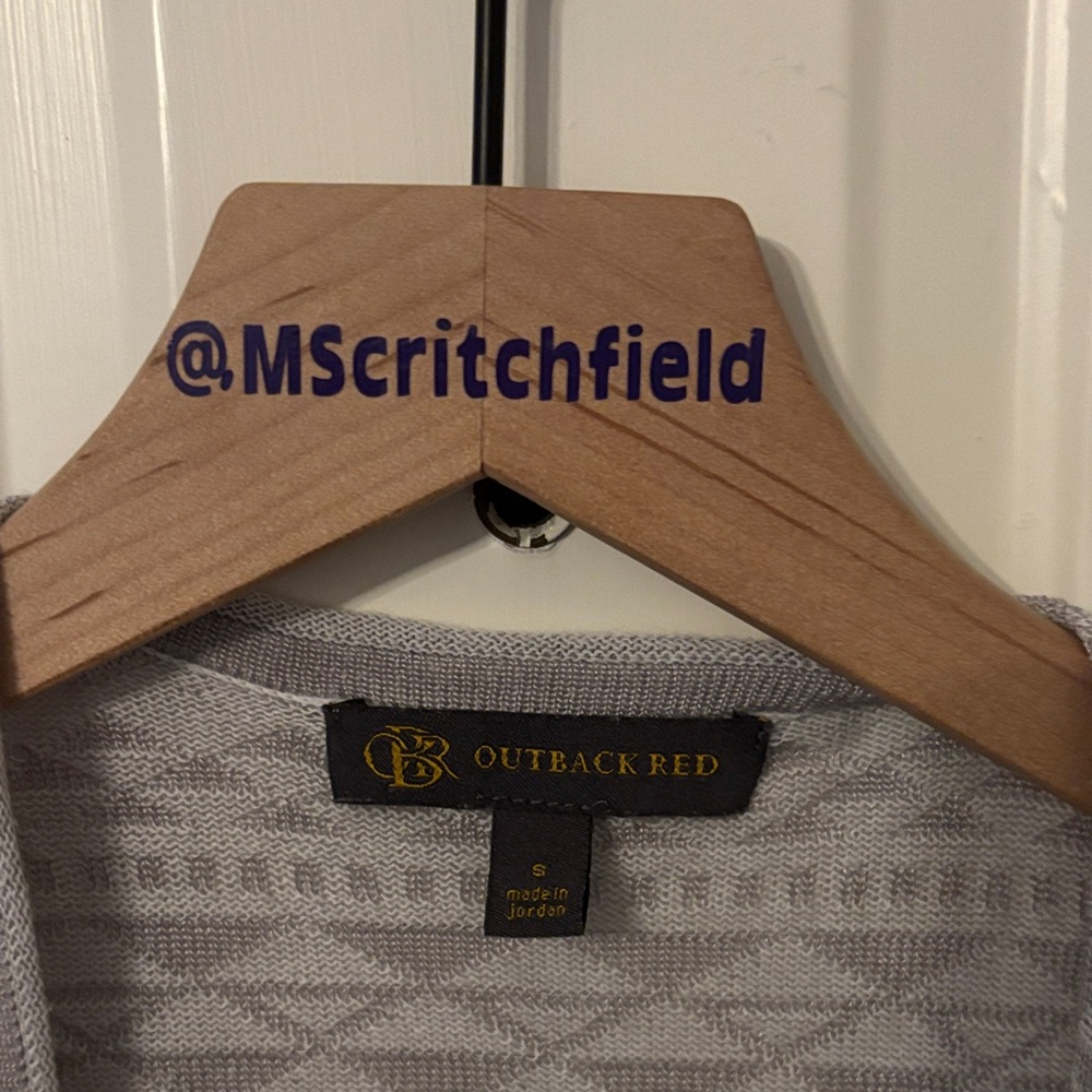 Outback Red Small Gray Patterned Cardigan - image 2